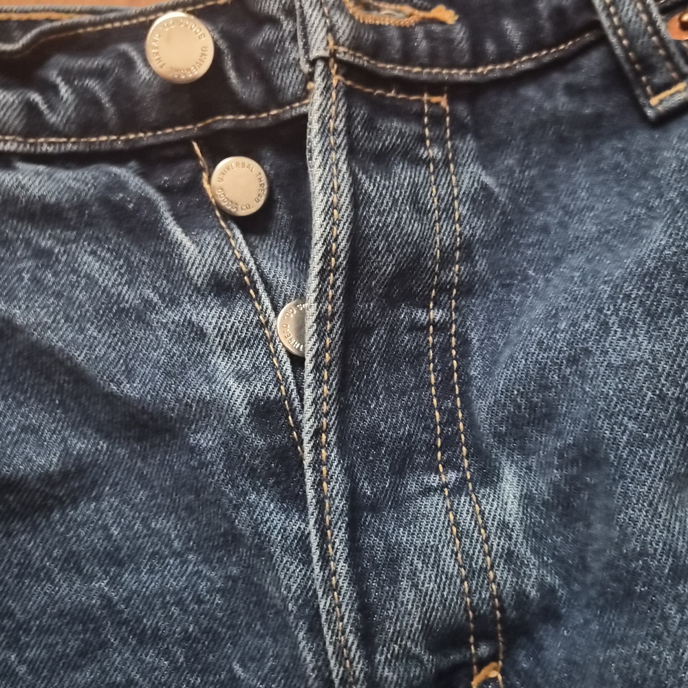 Universal Thread Women's Blue Patterned Flare Jea… - image 2